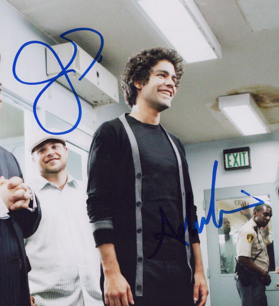 ADRIAN GRENIER, JEREMY PIVEN — Adrian Grenier & Jeremy Piven signed "ENTOURAGE" 8x10 Photo PROOF a ACOA COA, изображение 4
