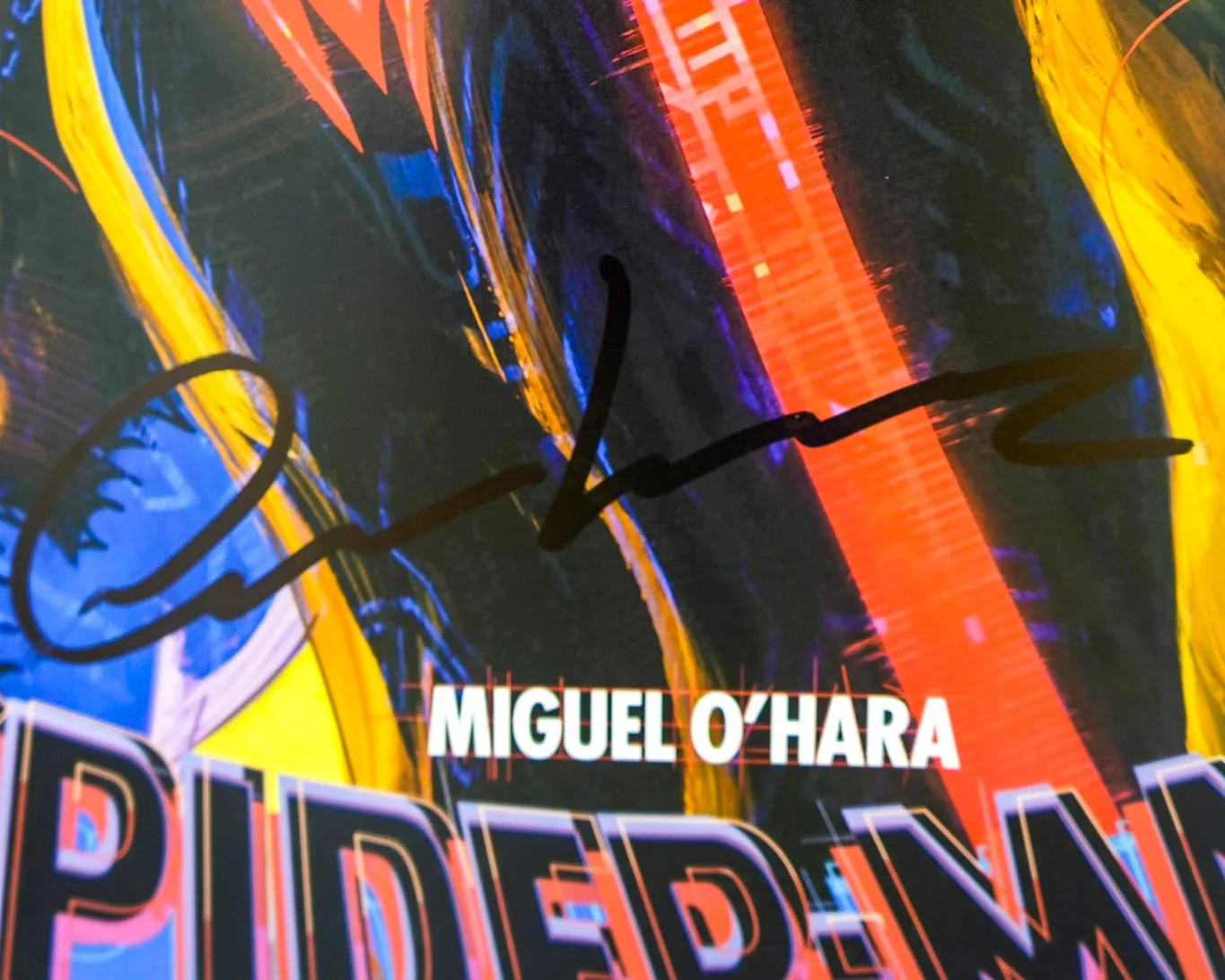 Oscar Isaac — Oscar Isaac Spider-Man Across the Spider-Verse 12x18 Photo EXACT Proof JSA, image 2