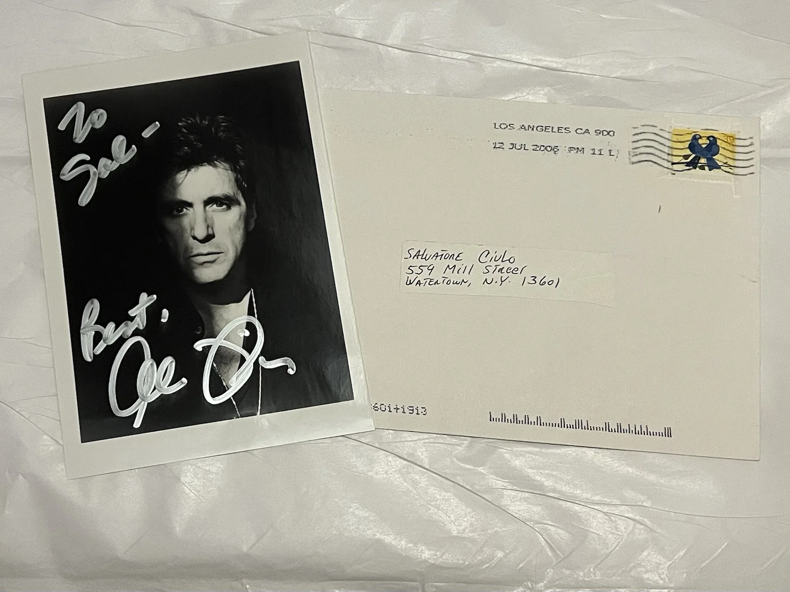 Al Pacino — Al Pacino autograph (personalized), image 2