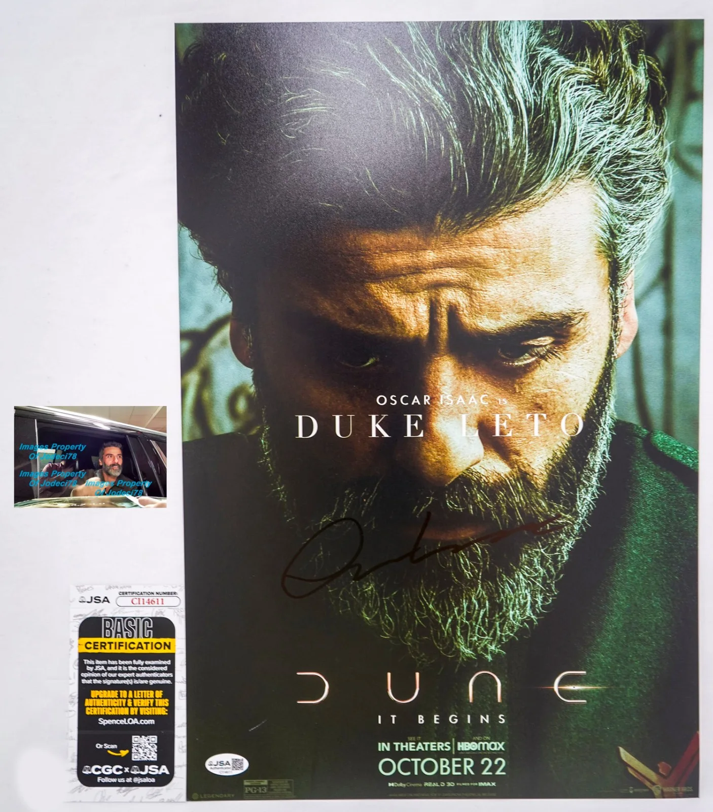 Oscar Isaac — Oscar Isaac *Duke Atreides* Signed DUNE 12x18 Photo Poster PROOF JSA C