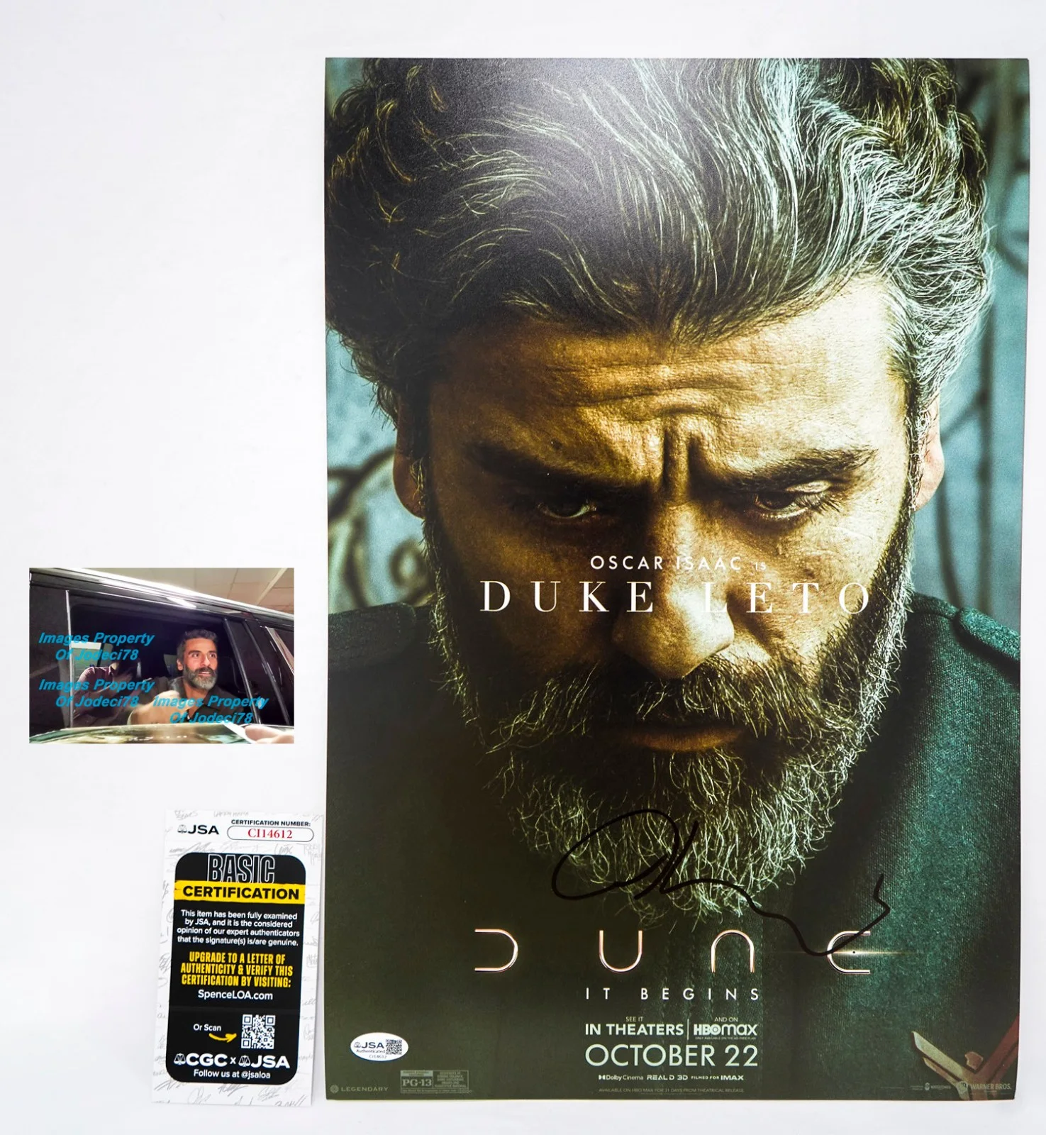 Oscar Isaac — Oscar Isaac *Duke Atreides* Signed DUNE 12x18 Photo Poster PROOF JSA B