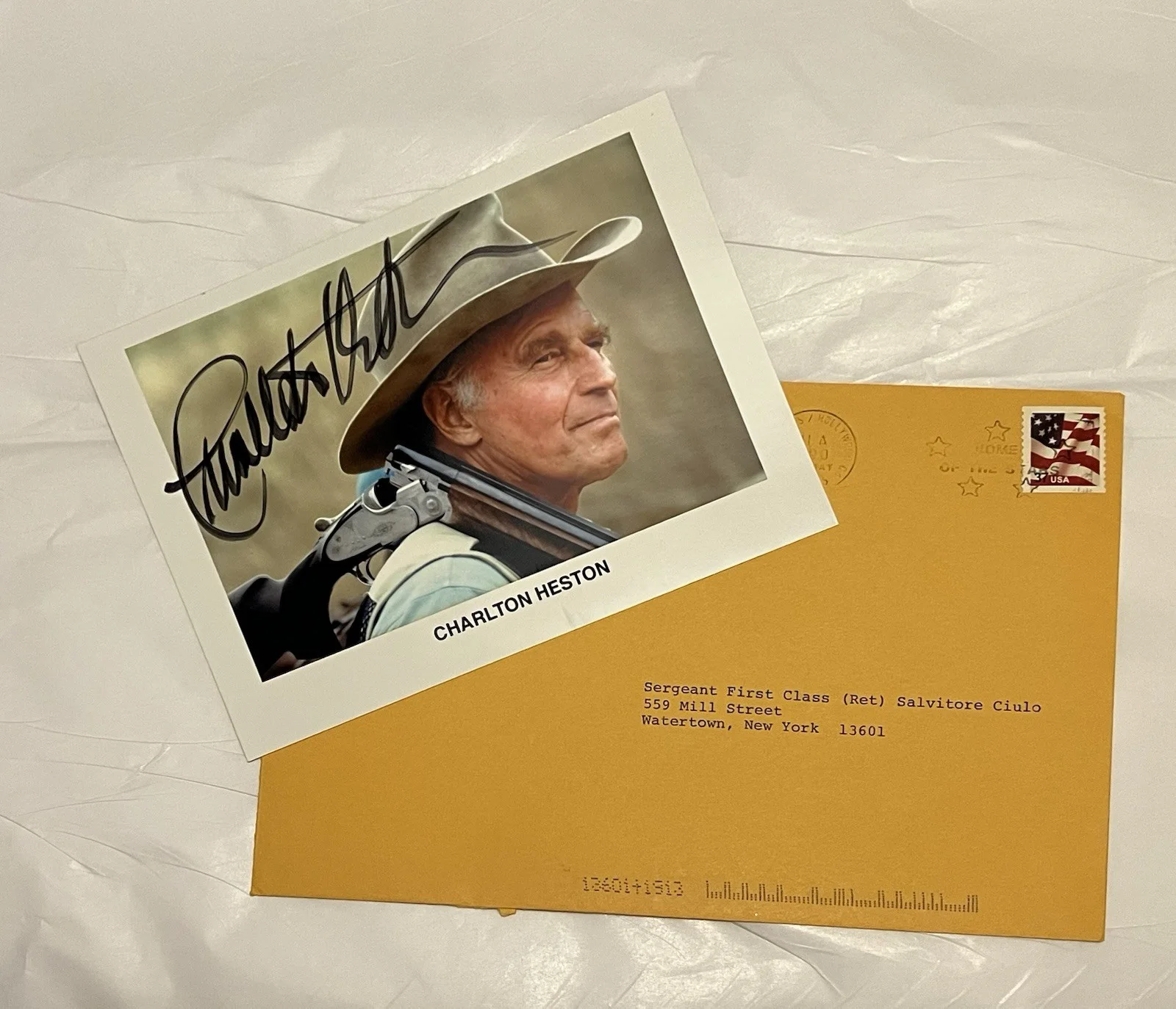 Signed Autographed Picture Of Charlton Heston, изображение 2