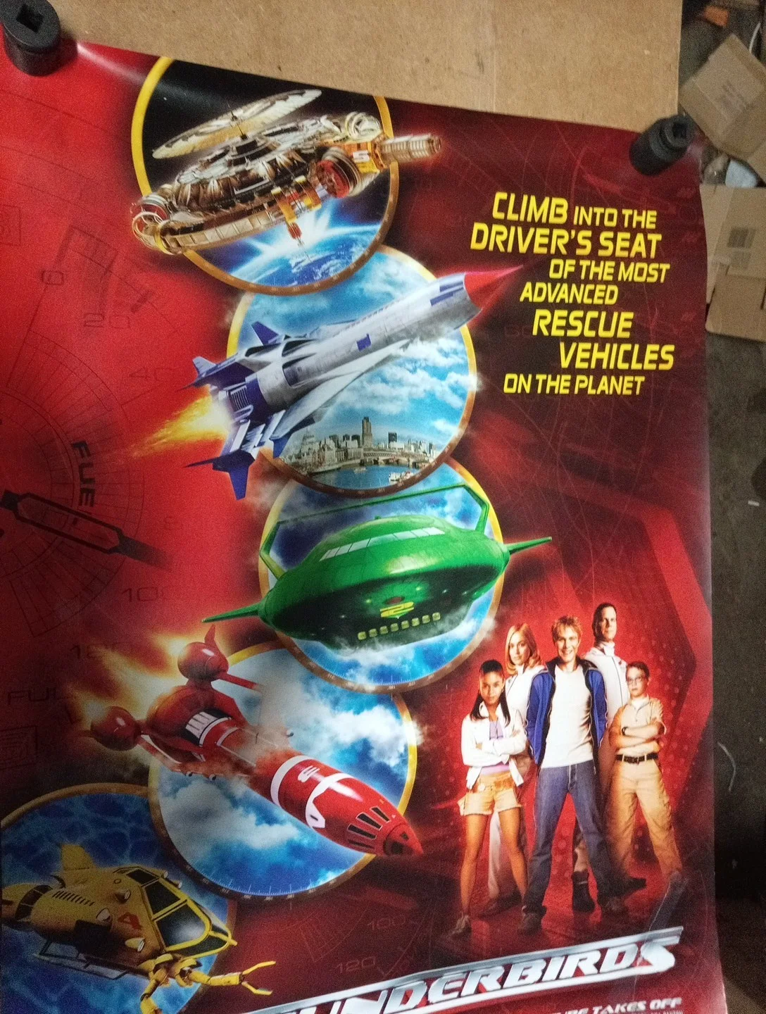 THUNDERBIRDS Movie Poster 1-sheet 27"x40" 2004 VTG Edge Damage See Photos, изображение 2