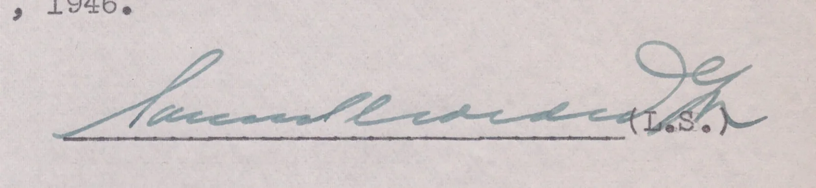 Samuel Goldwyn — SAMUEL GOLDWYN - DOCUMENT SIGNED 08/19/1946, image 2