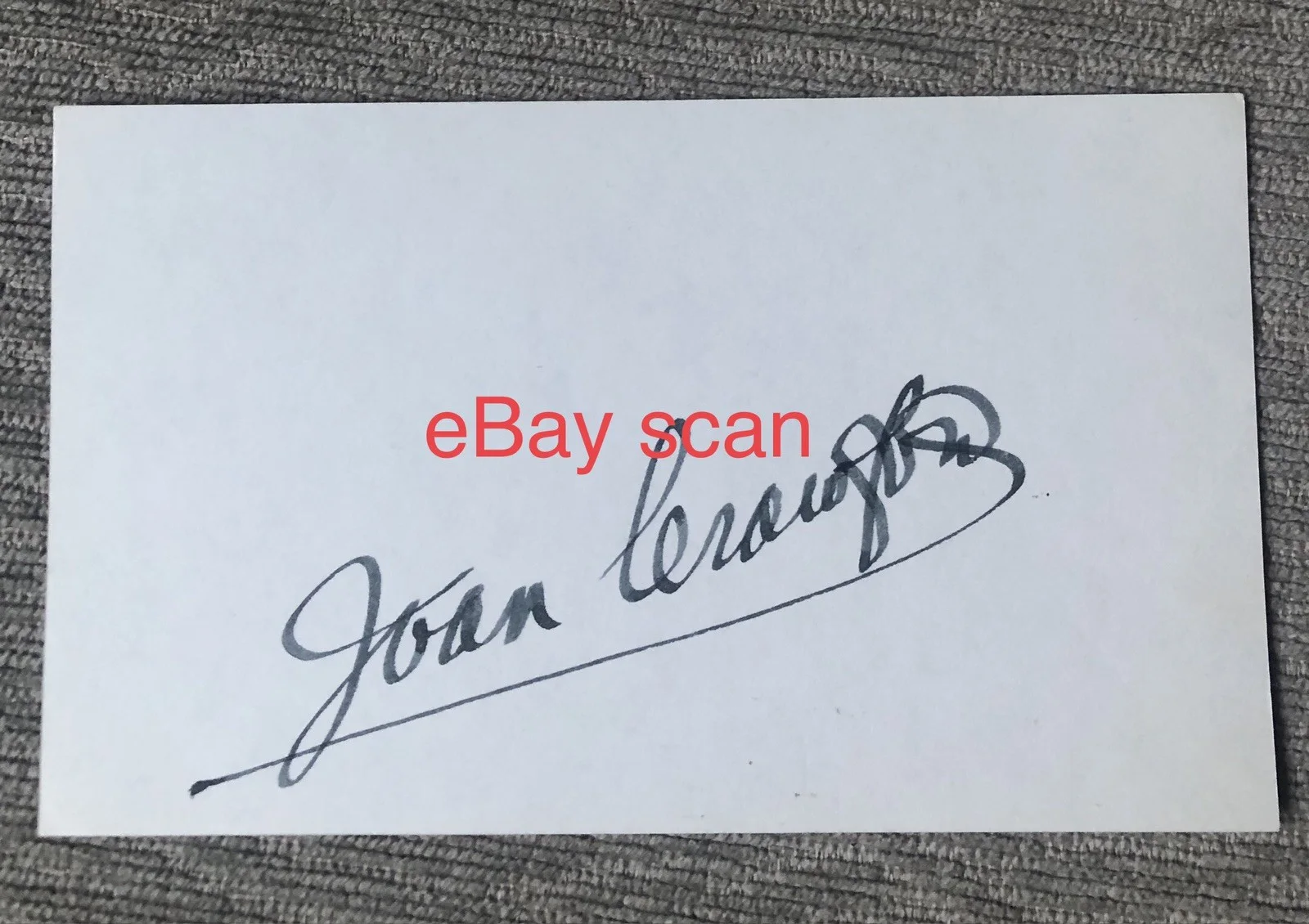 JOAN CRAWFORD 1940's MOVIE STAR ANN BLYTH SIGNED AUTOGRAPH CARDS MILDRED PIERCE, изображение 2