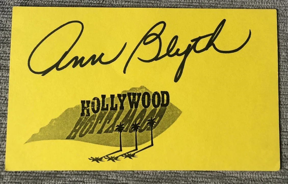 JOAN CRAWFORD 1940's MOVIE STAR ANN BLYTH SIGNED AUTOGRAPH CARDS MILDRED PIERCE, изображение 3