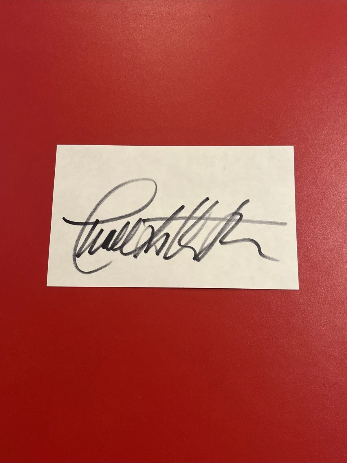 Charlton Heston — Signed Charlton Heston 3x5 Index Ten Commandments, image 3