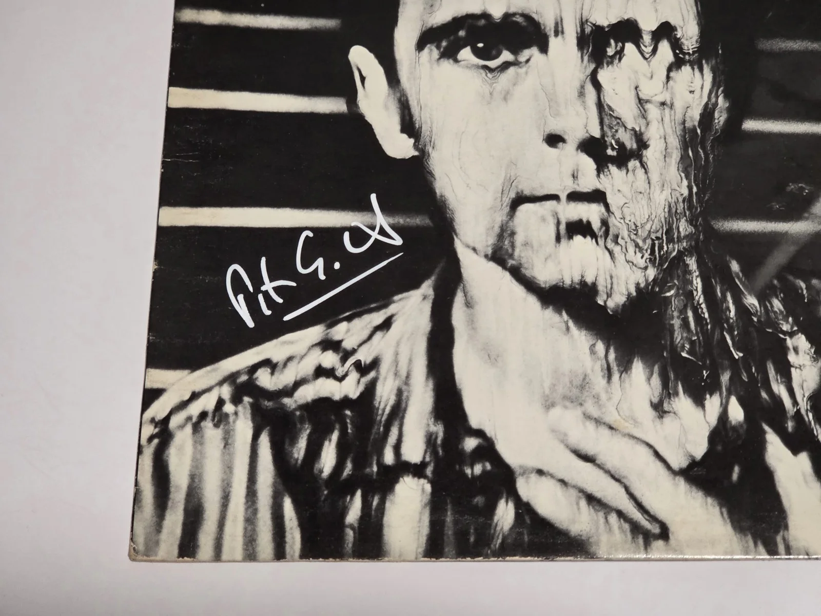 GENESIS PETER GABRIEL signed autographed "MELT" (GERMAN) LP RECORD BECKETT (BAS), image 2