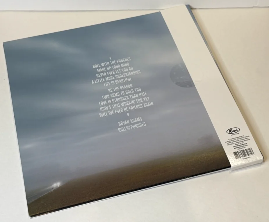 BRYAN ADAMS PERSONALLY SIGNED AUTOGRAPHED VINYL LP ROLL WITH THE PUNCHES ALBUM, image 2