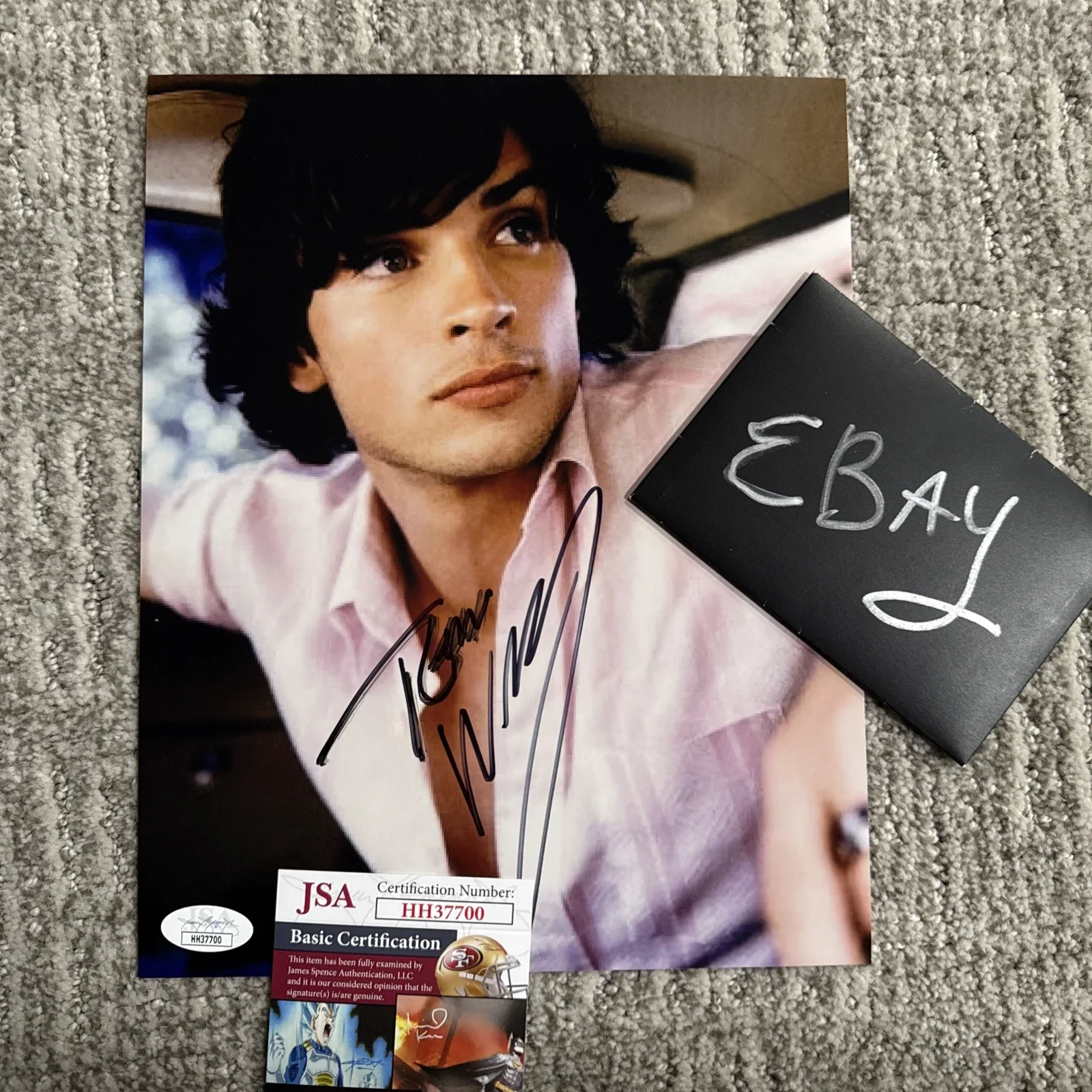 Superman Tom Welling Smallville 8x10 Hand Signed Autograph JSA COA Young Last 1, изображение 3