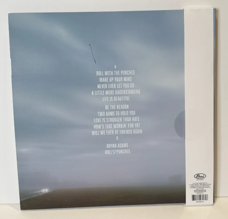 BRYAN ADAMS PERSONALLY SIGNED AUTOGRAPHED VINYL LP ROLL WITH THE PUNCHES ALBUM, изображение 2