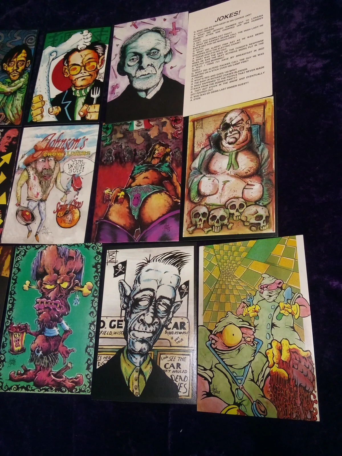 The Ghoulish Gourmet Rob Zombie True Cannibals ULTRA RARE Postcards Recipe Cards, изображение 2