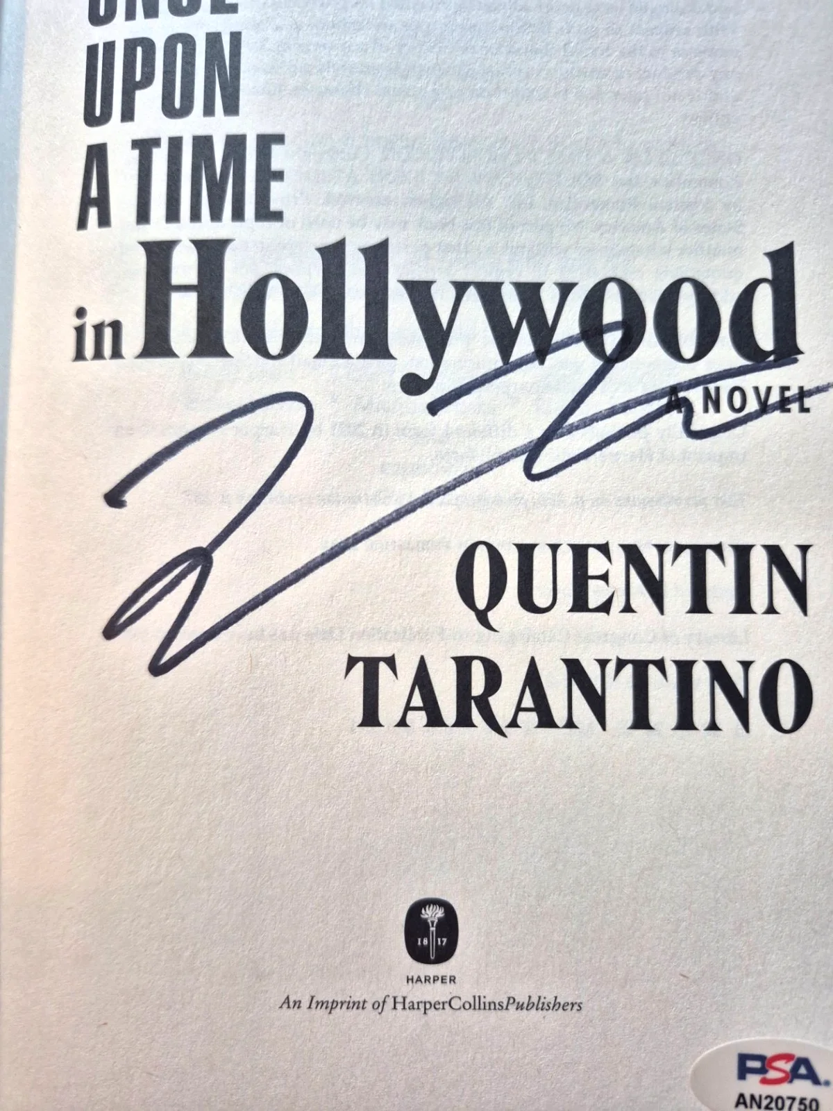 Quentin Tarantino — QUENTIN TARANTINO SIGNED AUTOGRAPHED ONCE UPON A TIME IN HOLLYWOOD BOOK PSA COA, изображение 3