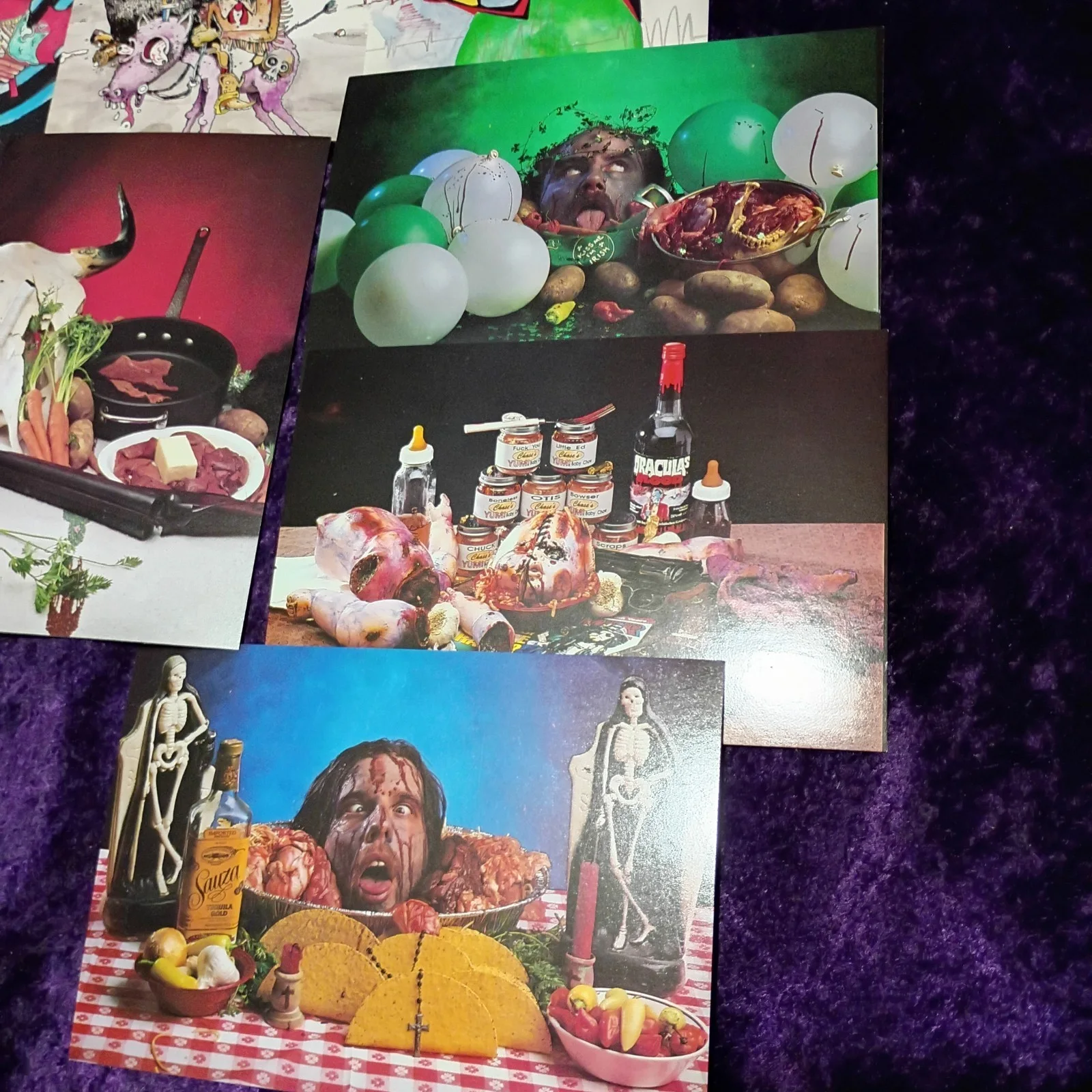 The Ghoulish Gourmet Rob Zombie True Cannibals 27 Card Postcards /Recipe Set, изображение 2