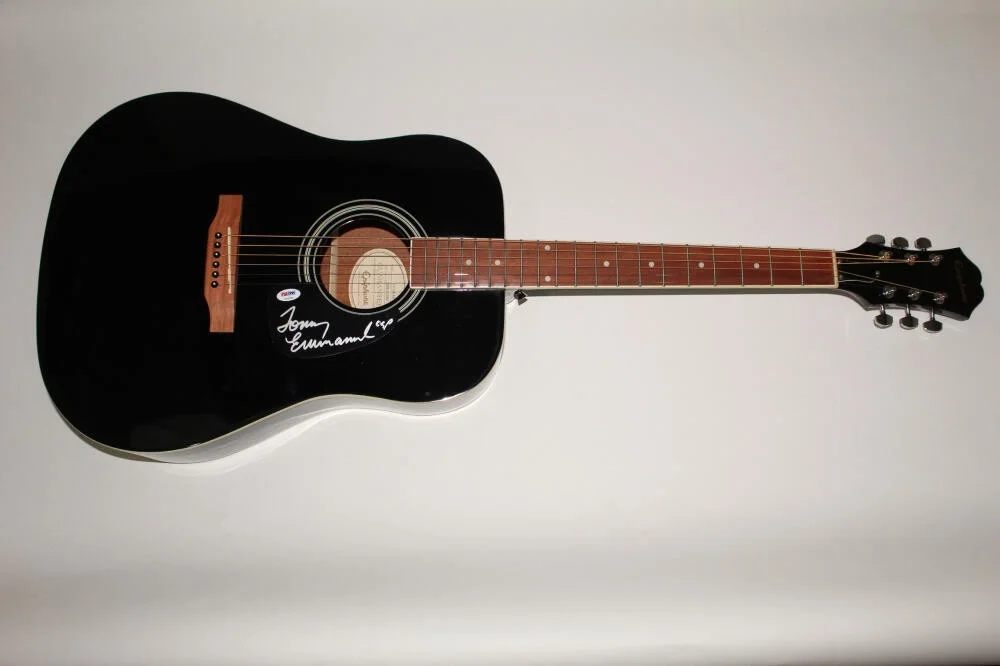 Tommy Emmanuel — TOMMY EMMANUEL SIGNED AUTOGRAPH GIBSON EPIPHONE ACOUSTIC GUITAR THE JOURNEY PSA, изображение 2