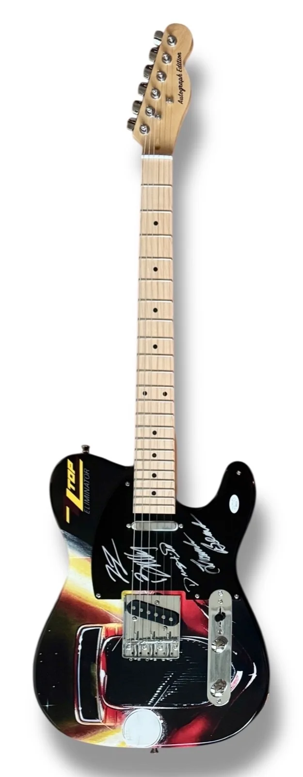 ZZ Top Signed Guitar Custom JSA COA Billy Gibbons Dusty Hill Frank Beard ALL 3!, изображение 3