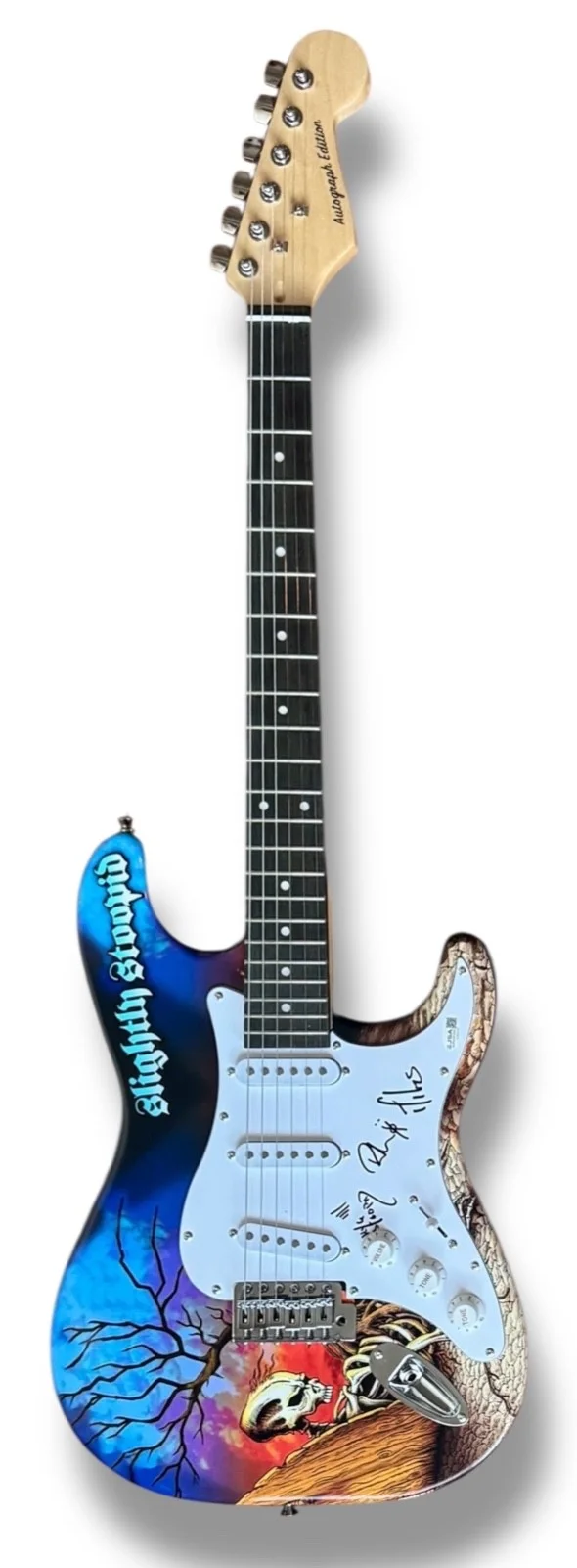 Slightly Stoopid Signed Guitar Custom JSA COA Miles Doughty Kyle Macdond Moran, image 3