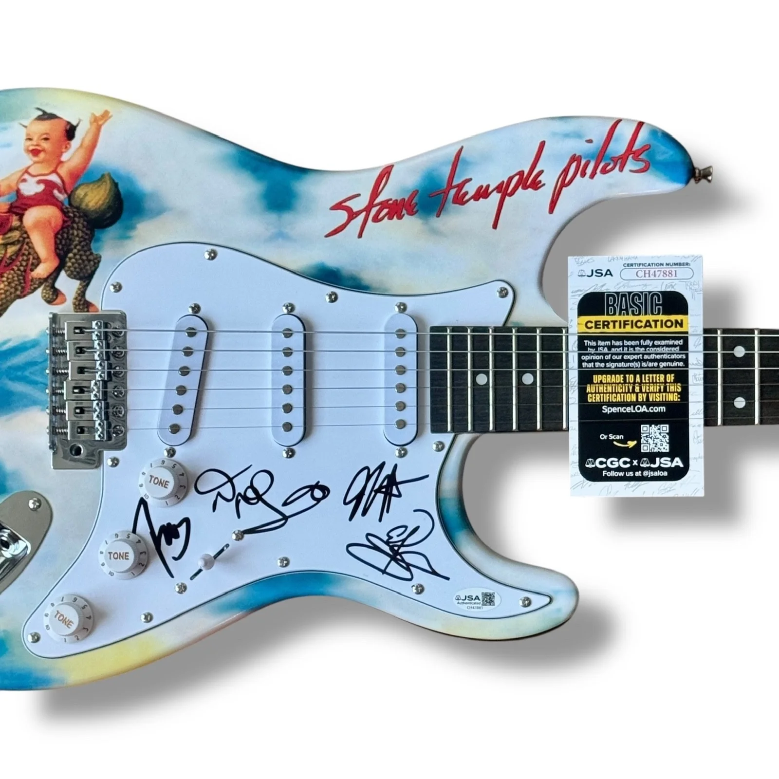 Stone Temple Pilots Signed Guitar Custom JSA COA Robert Dean DeLeo Kretz Gutt 4, image 2