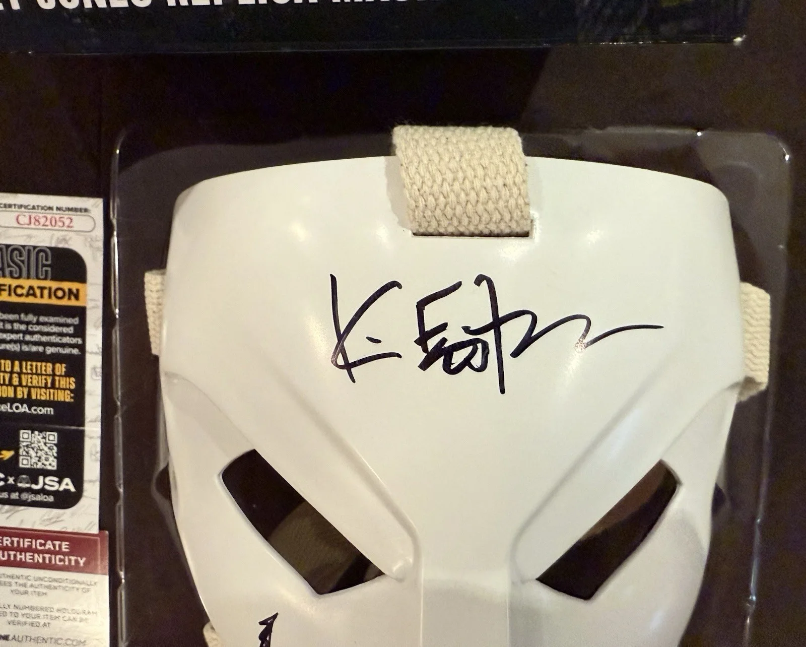 Stephen Amell — Kevin Estman Stephen Amell Signed TMNT Casey Jones Mask JSA COA Ninja Turtles, изображение 5