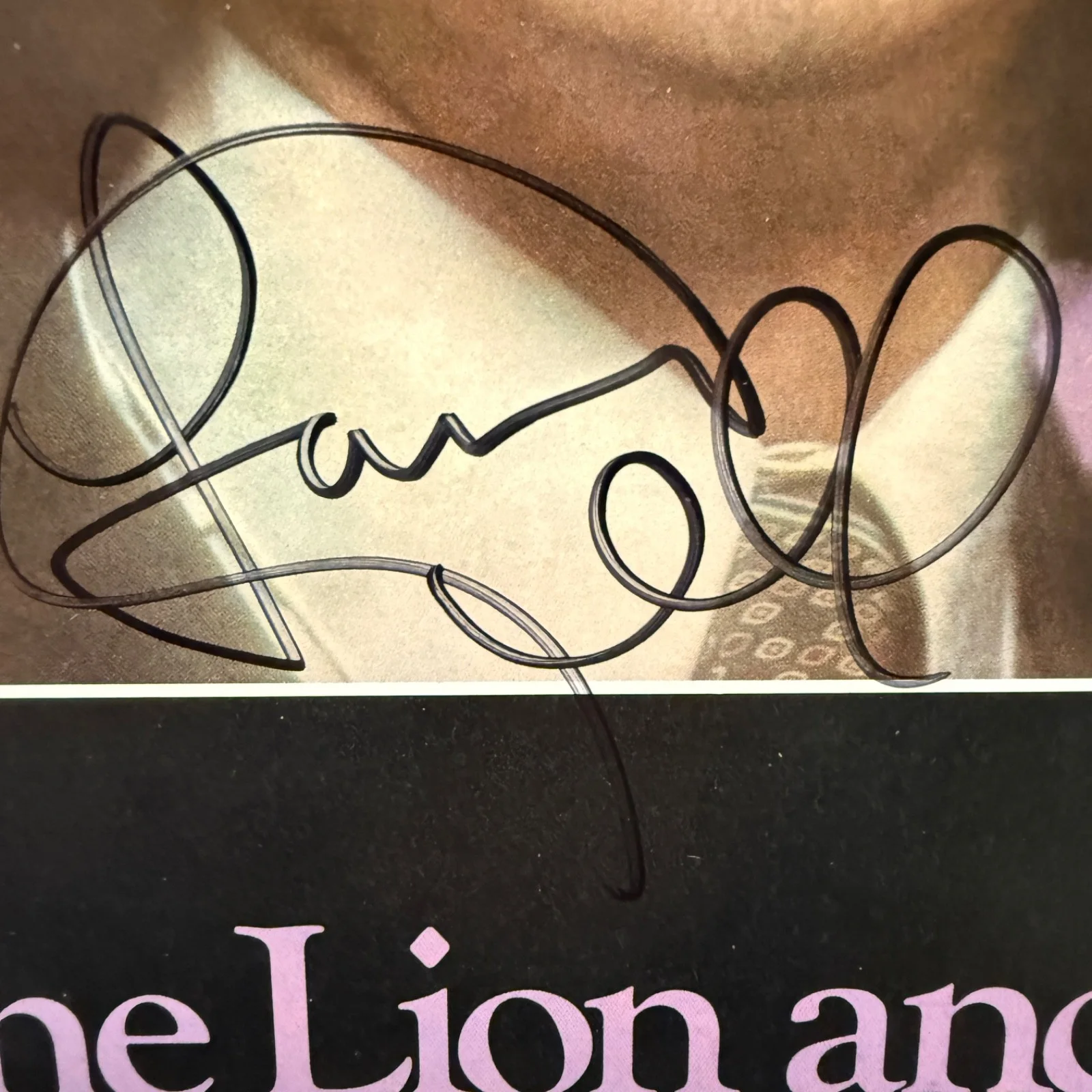 LARRY CORYELL "Lion and the Ram" AUTOGRAPHED BY LARRY usa VINYL album AL-4108, изображение 2