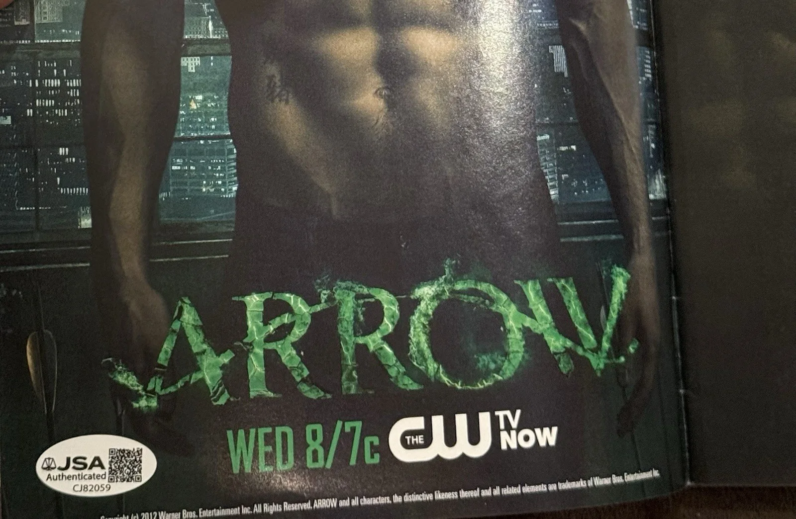 STEPHEN AMELL JSA Authentic Hand Signed Green ARROW #1 DC Comic, image 3