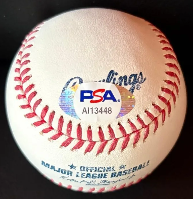 Dannis Quaid — DENNIS QUAID SIGNED AUTOGRAPH RAWLINGS BASEBALL RIGHT STUFF THE ROOKIE RARE PSA, изображение 2