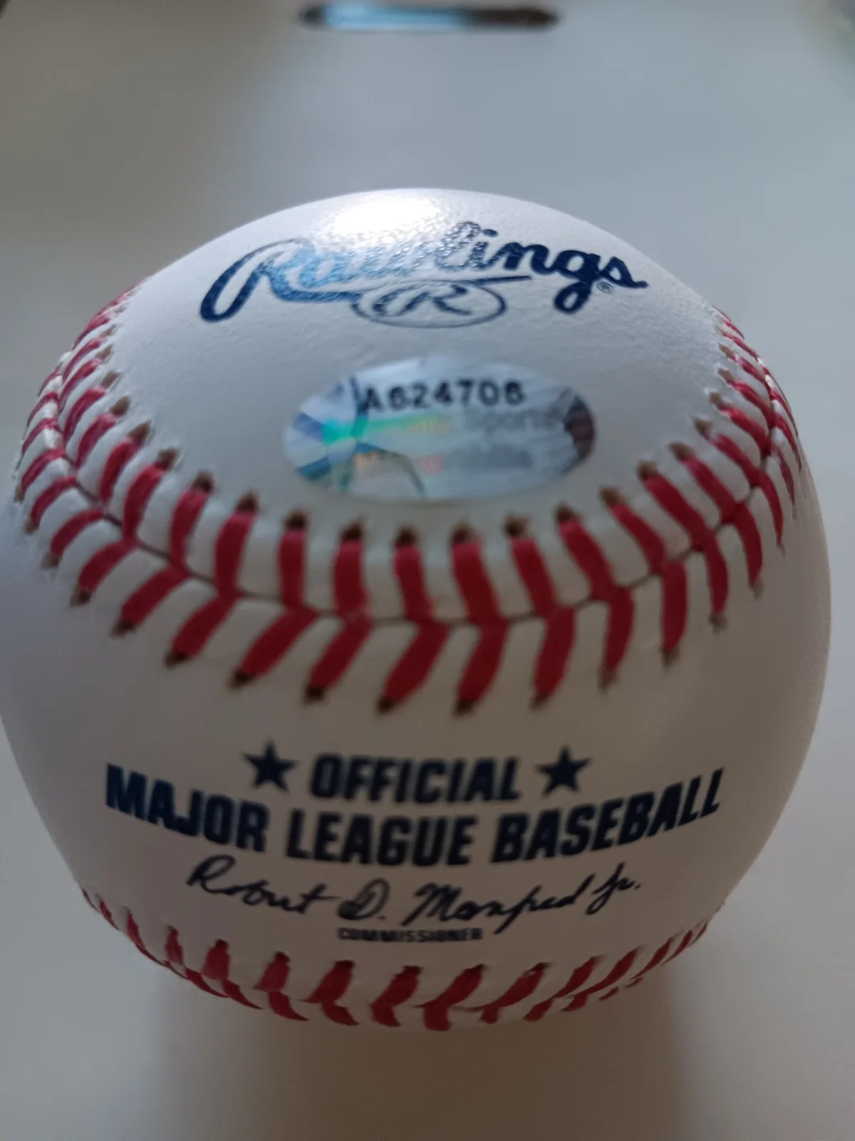 Bitty Schram — Bitty Schram(A League of Their Own) Signed Baseball w/Inscriptions, COA, image 3