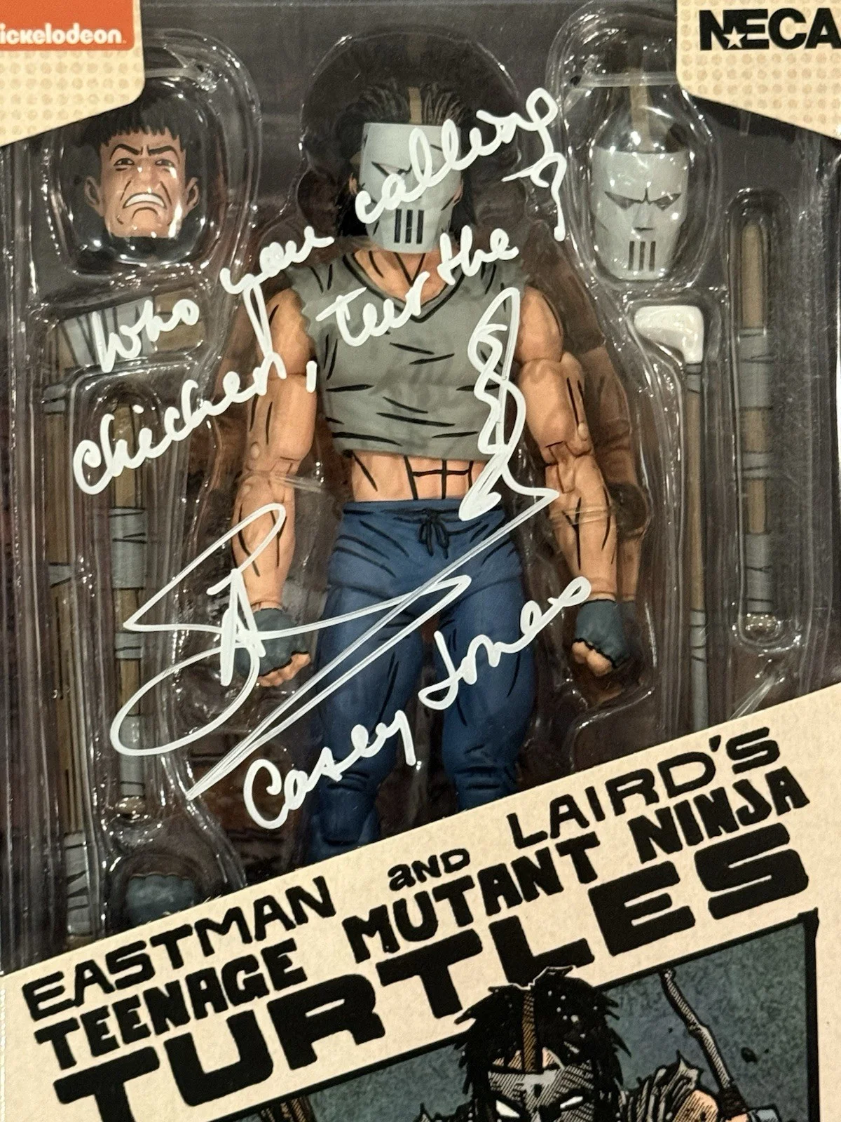 Stephen Amell — Stephen Amell Signed Inscription CaseyJones Ninja Turtles Nickelodeon Figure JSA, image 2