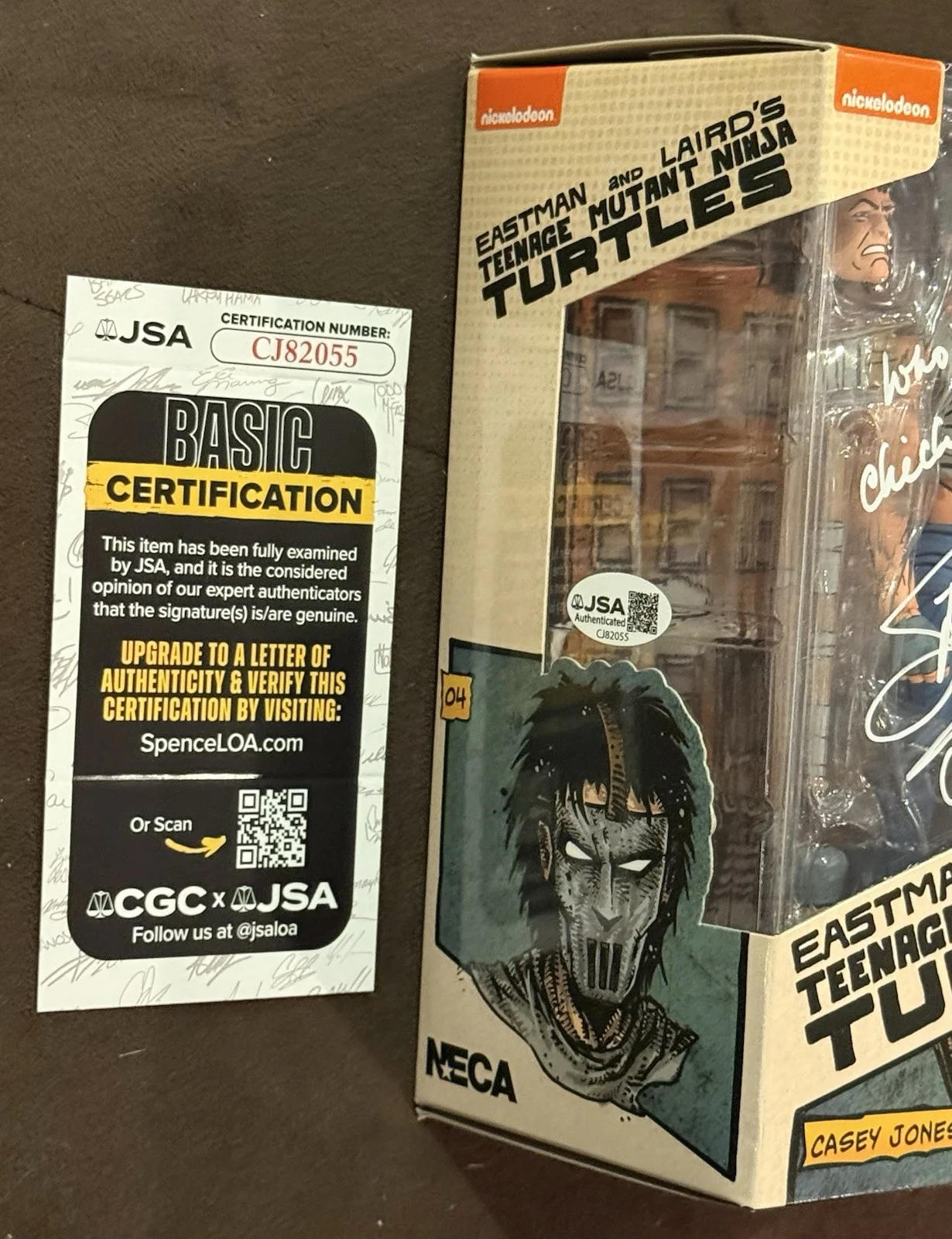 Stephen Amell — Stephen Amell Signed Inscription CaseyJones Ninja Turtles Nickelodeon Figure JSA, image 3