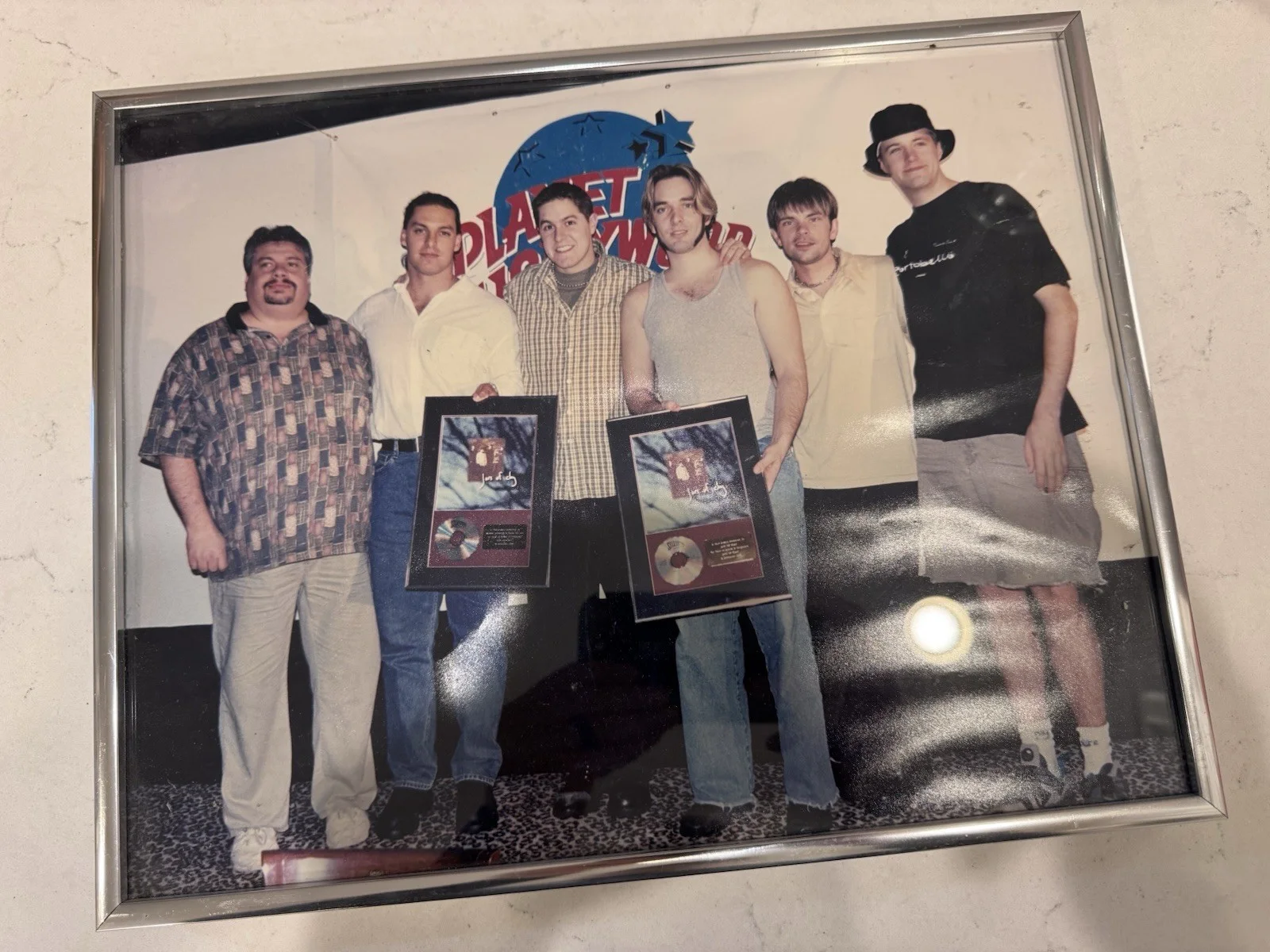 Jars of Clay 11x14 1996 Framed Photo From Gold Album Award At Planet Hollywood, изображение 2