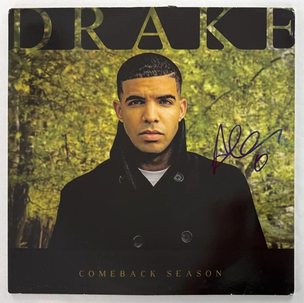 Drake — Aubrey Graham - Drake Signed Autograph Album Vinyl Record - Comeback Season JSA