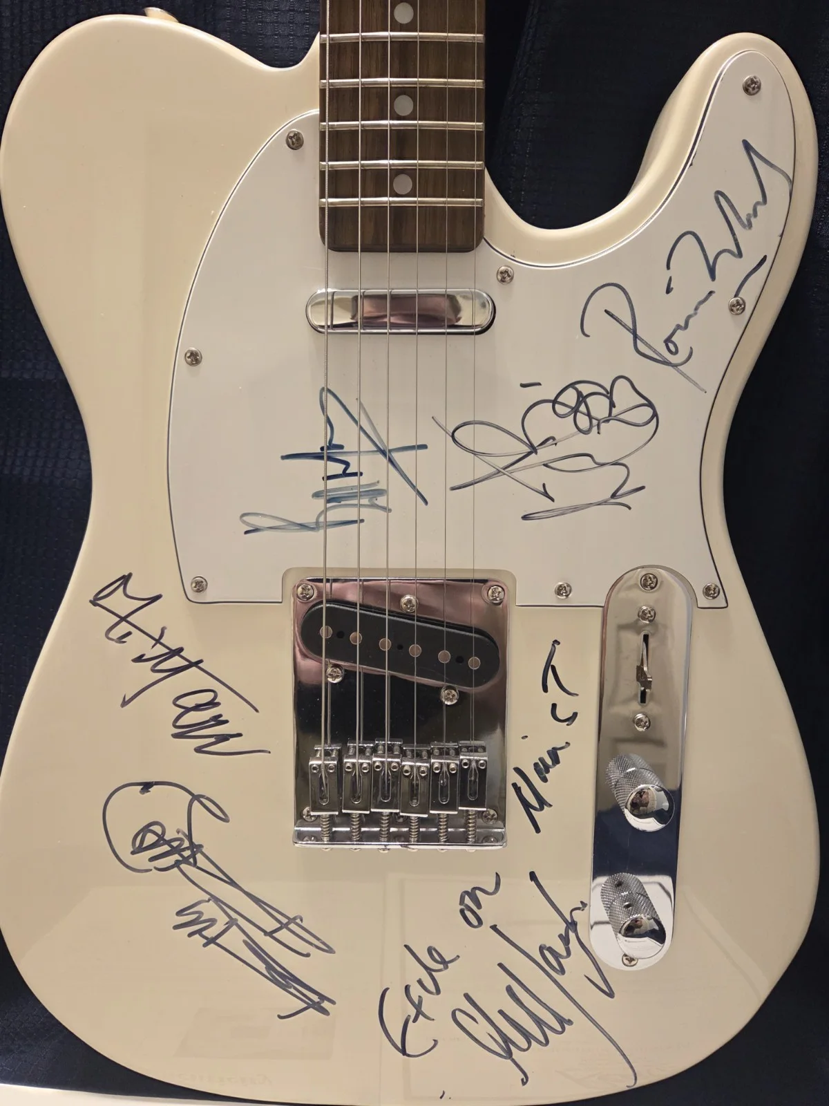 Autographed Rolling Stones Guitar/All 6...1 of A Kind!!!/ JSA & Epperson Certs, image 4