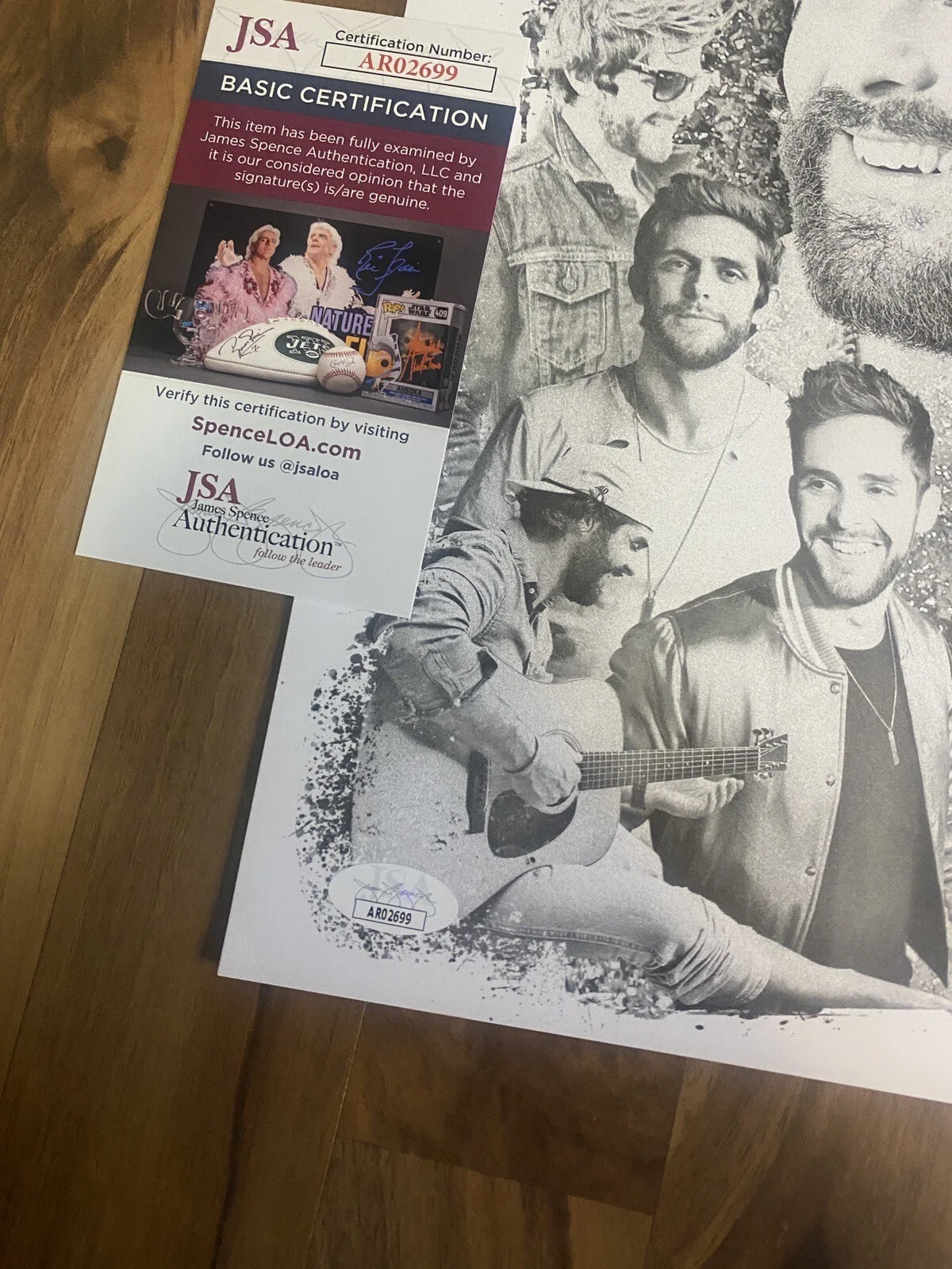 Thomas Rhett signed autographed 11x11 photo JSA/COA authentic autograph, image 3