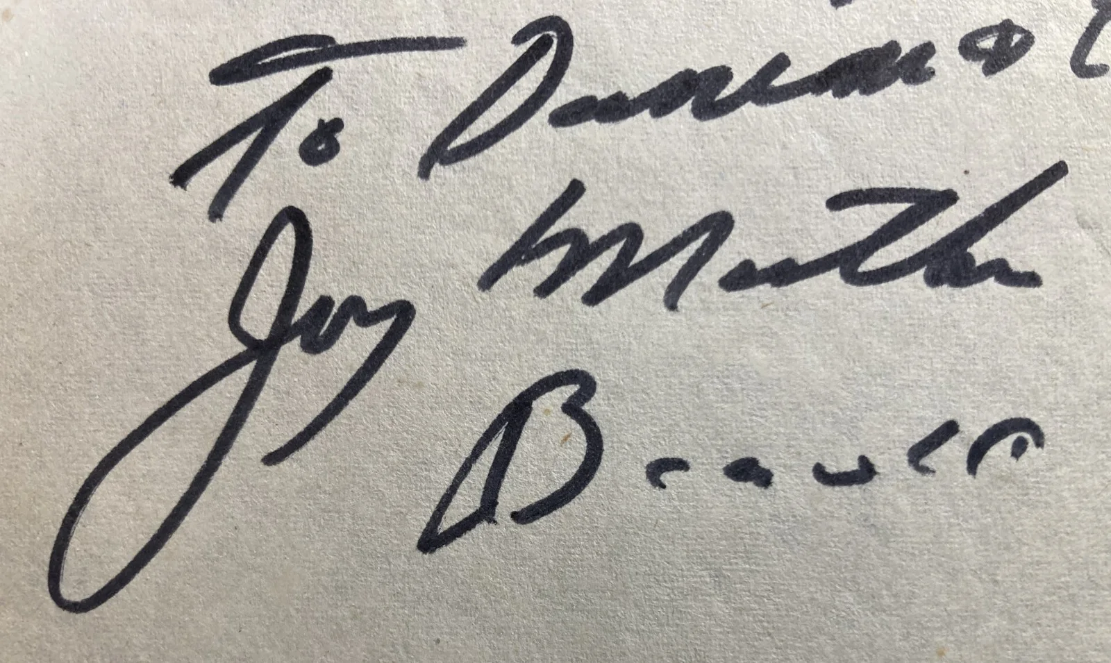 Jerry Mathers — JERRY MATHERS-Leave It To Beaver-Autograph Signature-3x5, изображение 2