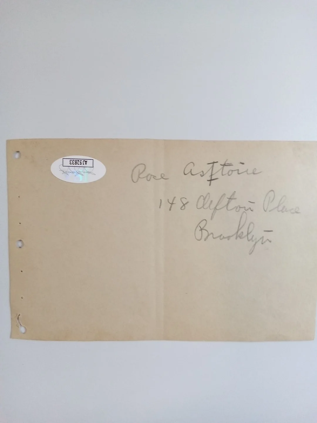 Peter Lind Hayes — Peter Lind Hayes & Mary Healy Signed Cut JSA COA Autograph Entertainers-1 #, image 3