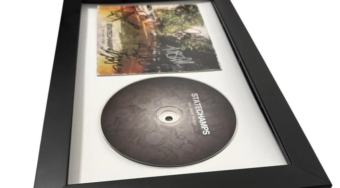 STATE CHAMPS SIGNED AUTOGRAPH THE FINER THINGS FRAMED & MATTED CD ALBUM DISPLAY, image 3
