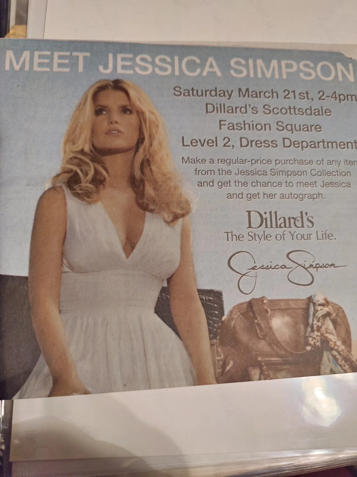 Jessica Simpson Singer/Model/ Fashion Designer Autographed New 8x10 Photo W COA, изображение 3