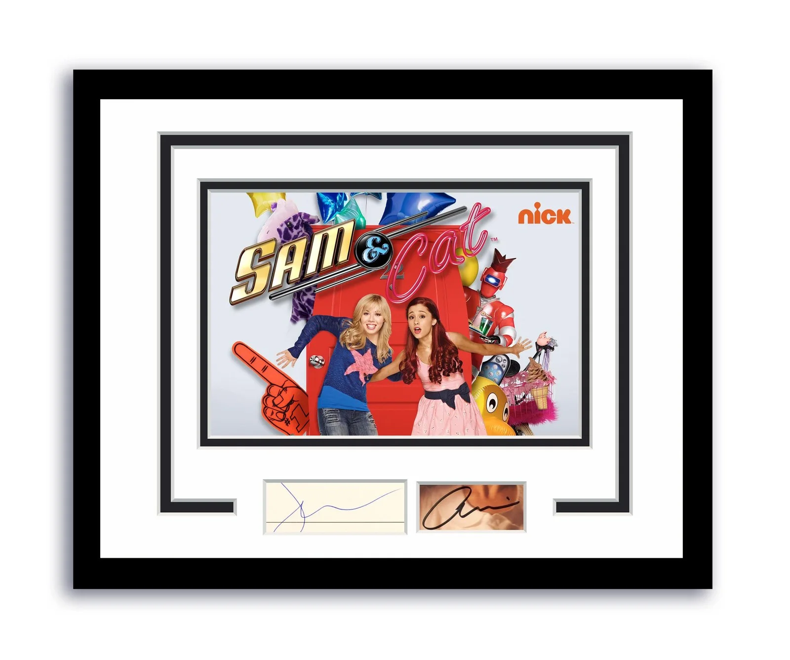 Ariana Grande, Jennette McCurdy — Sam & Cat Jennette McCurdy Ariana Grande Autographed 11x14 Framed Photo ACOA