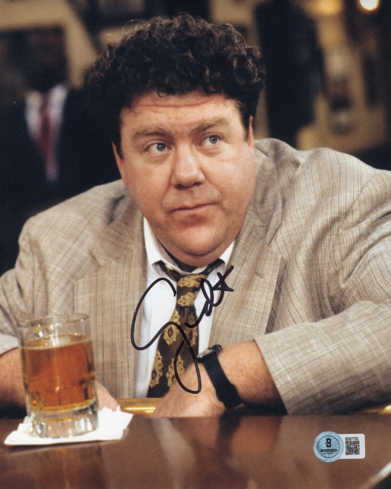 Ted Danson — George Wendt NORM PETERSON Autographed Signed Cheers 8x10 Photo Beckett BAS