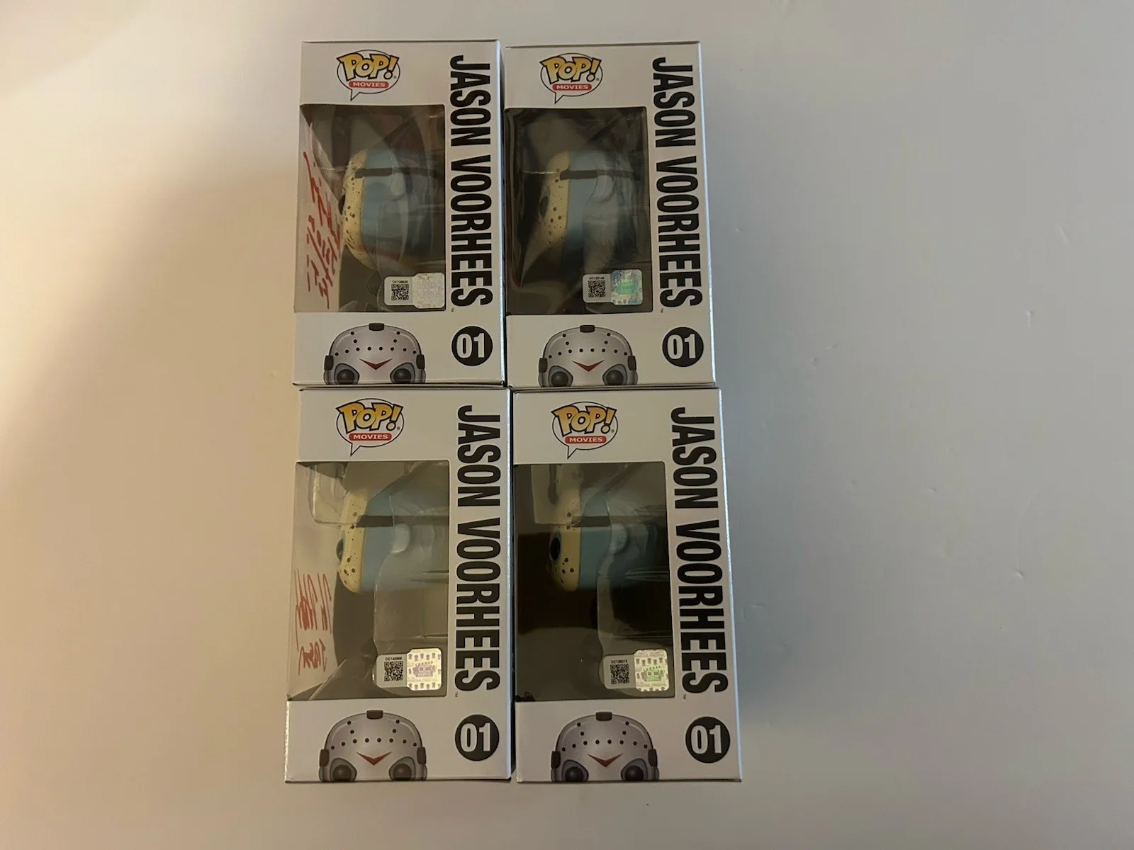 Kane Hodder — Set of 4 Jason Voorhees Signed Funko POPs Hodder Gillette Kirzinger Lehman, изображение 2