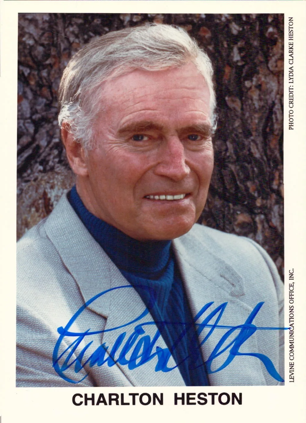 Charlton Heston — TWO Actor CHARLTON HESTON Hand SIGNED Color PHOTOGRAPHS 8" x 10" AND 5" x 7", изображение 2