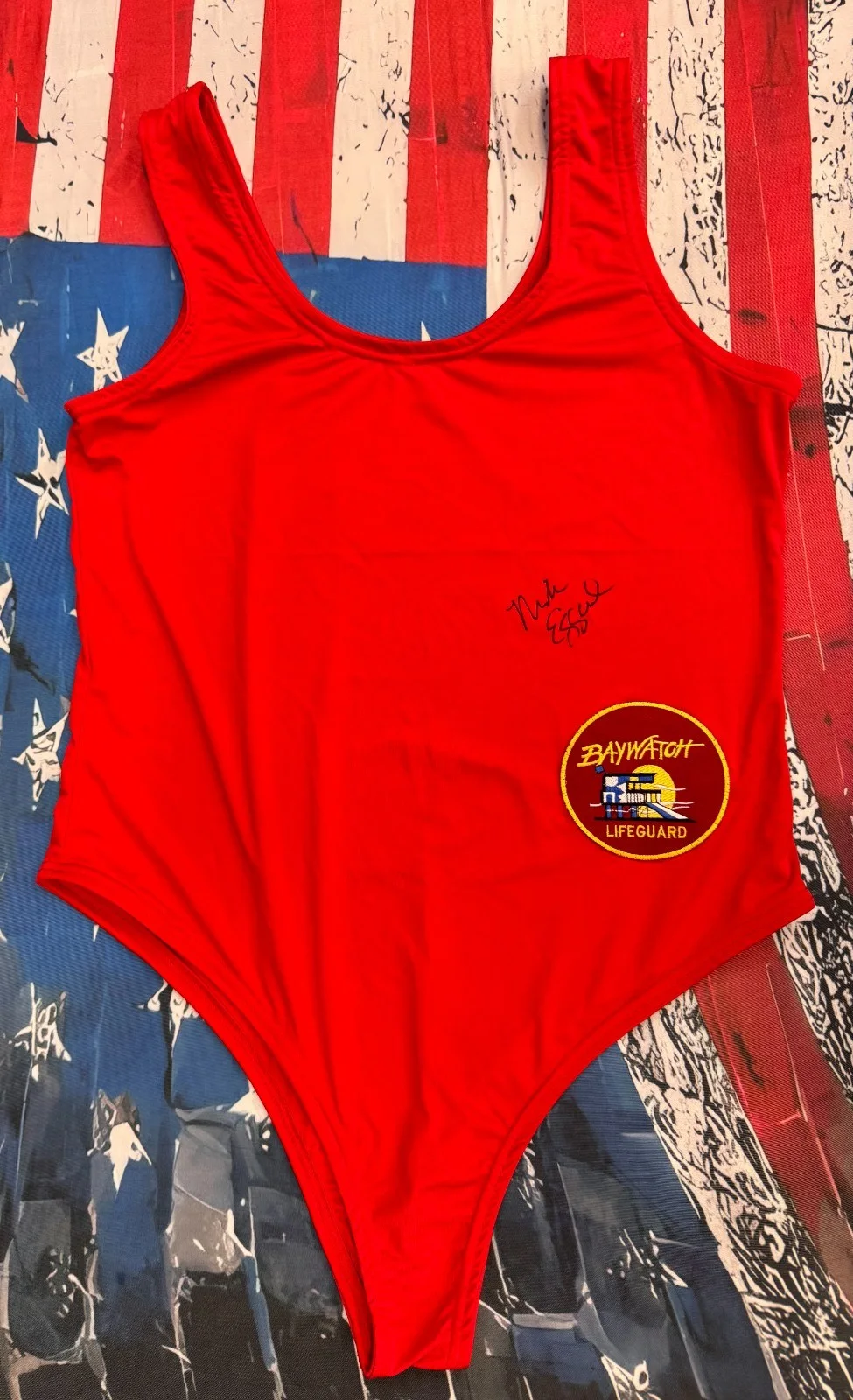 Nicole Eggert — "BAYWATCH" Nicole Eggert "Summer Quinn" Custom Swimsuit Signed