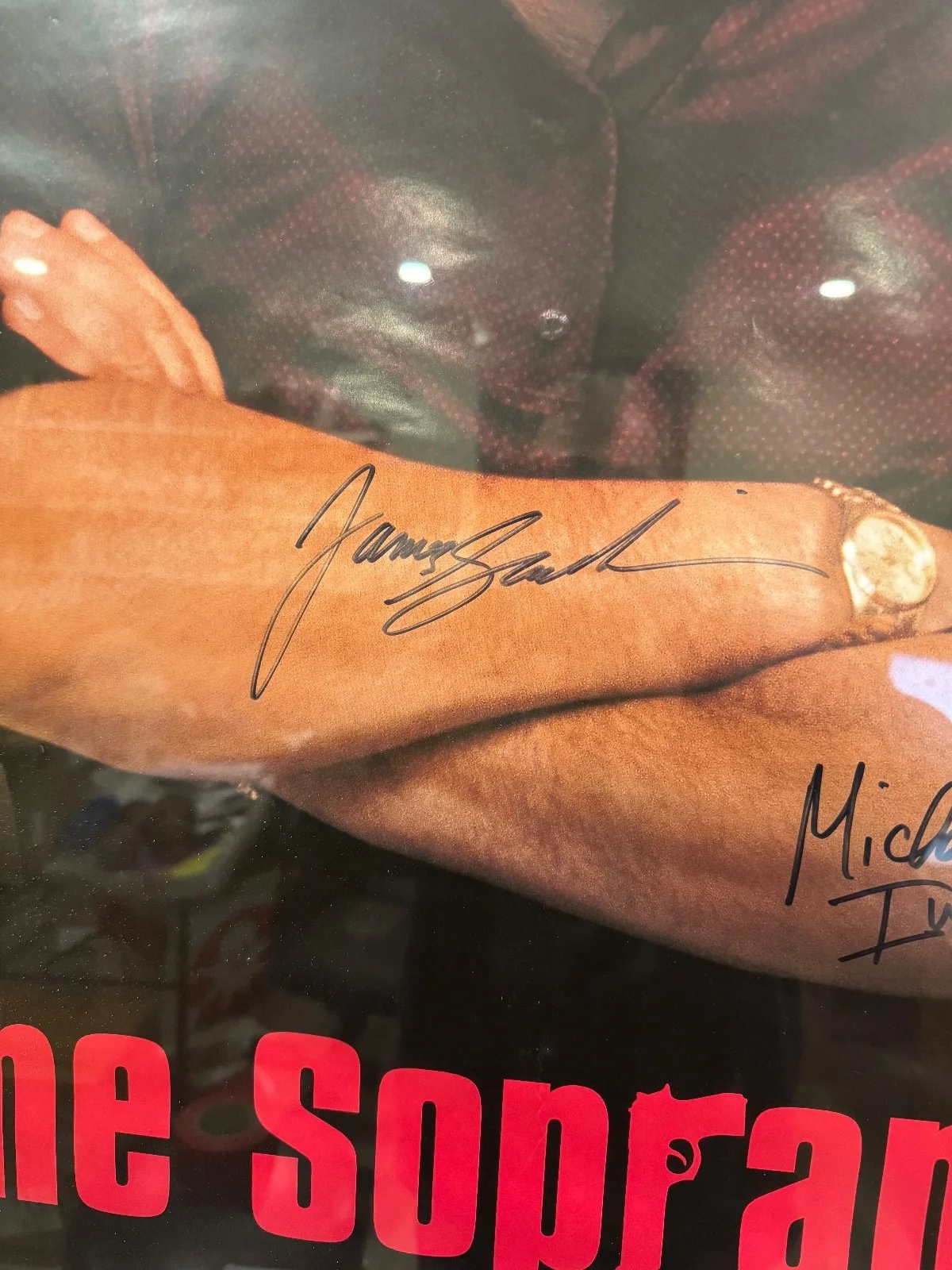 james gandolfini — James Gandolfini Autographed The Sopranos Season 1 HBO Poster 27x40 Framed, изображение 5