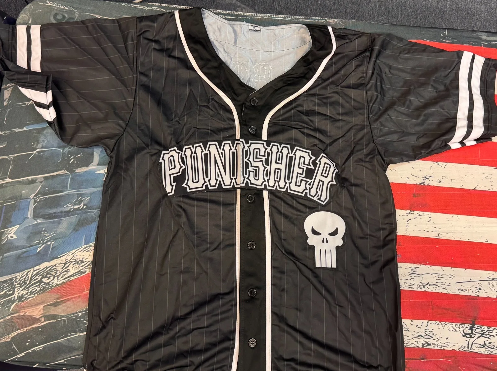 Jon Bernthal — "THE PUNISHER" Jon Bernthal "Frank Castle" Custom Jersey Signed JSA, image 5