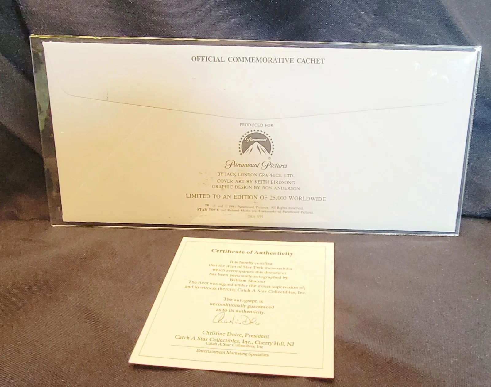 William Shatner — Star Trek William Shatner Signed Autographed First Day Cover Cachet With COA, image 4