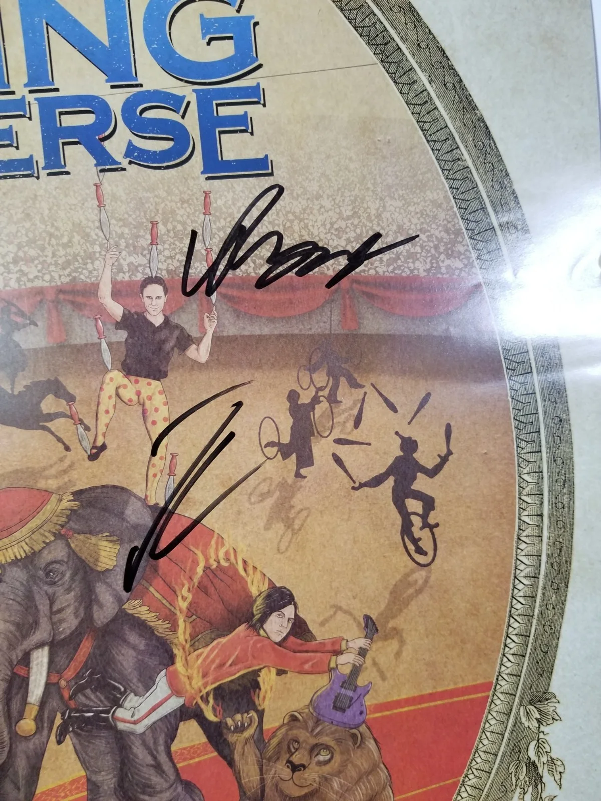Falling In Reverse SIGNED Ronnie Radke's Three Ring Circus Poster #1 COA Derek, image 3