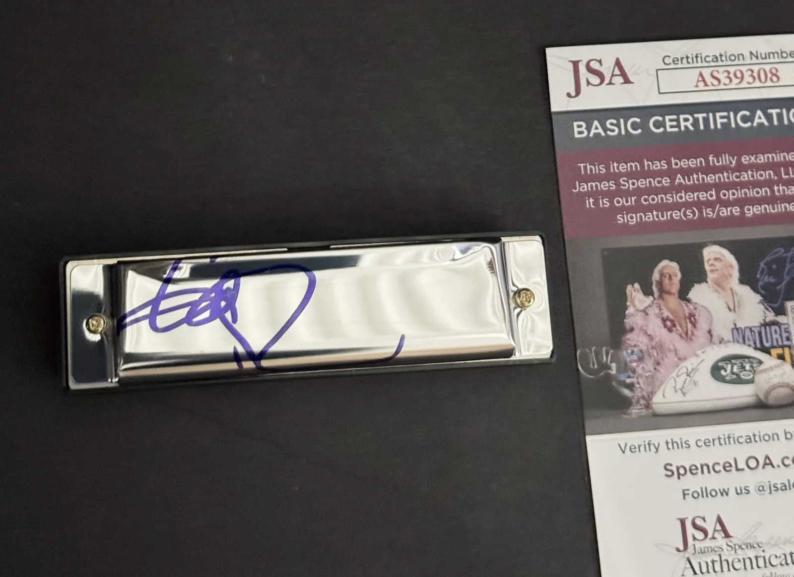 John Popper Signed Autographed Harmonica JSA COA Blues Travelers Run-Around, image 2