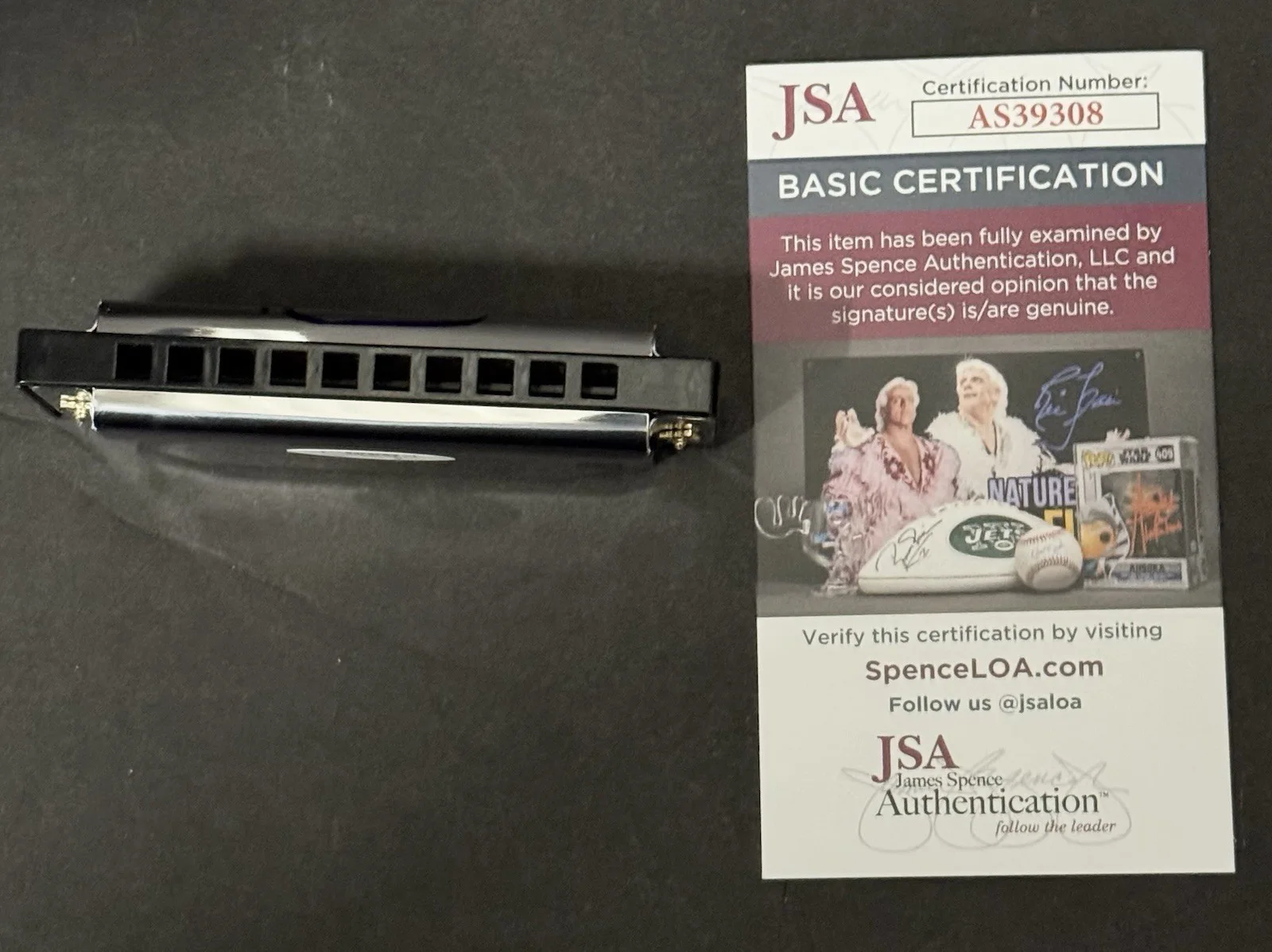 John Popper Signed Autographed Harmonica JSA COA Blues Travelers Run-Around, image 3