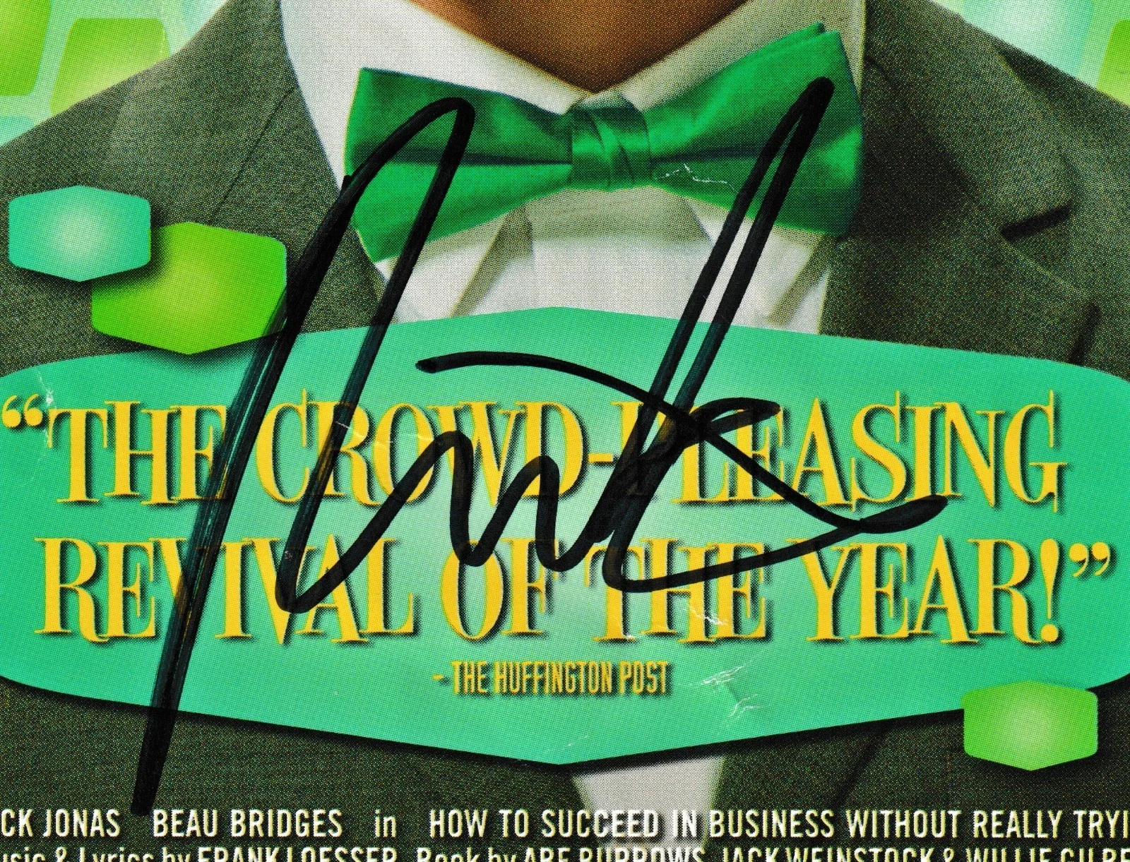 Nick Jonas Signed Autographed Broadway show flyer, image 2