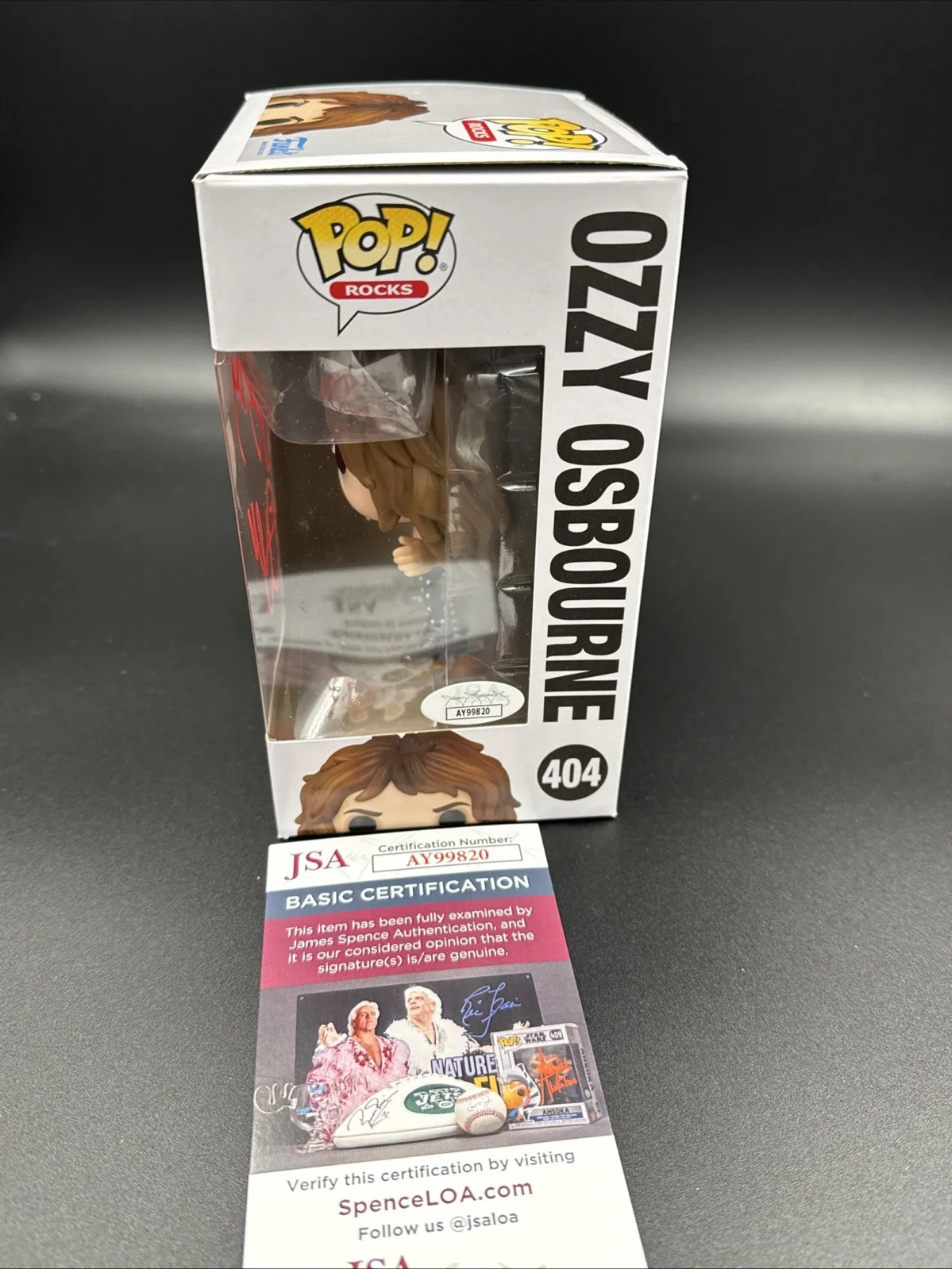 OZZY OSBOURNE SIGNED FUNKO POP #404 BLACK SABBATH JSA COA Rock & Roll 🤘🏼, image 2